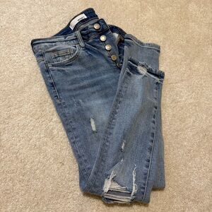 Vervet Blue Distressed Jeans